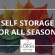self storage, year, seasons