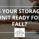 storage unit, fall, boxes, girl